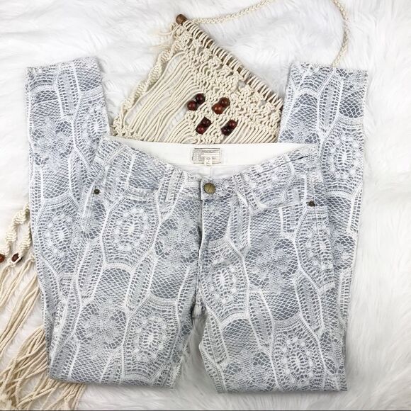 Current Elliott the ankle skinny in crochet boho - Picture 1 of 5